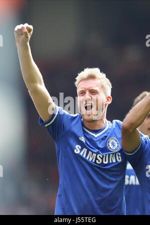 ANDRE SCHURRLE CHELSEA FC CHELSEA FC ANFIELD LIVERPOOL ENGLAND 27. April 2014 Stockfoto
