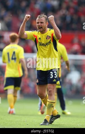 LEE CATTERMOLE feiert MANCHESTER UNITED V SUNDERLAND OLD TRAFFORD MANCHESTER ENGLAND 3. Mai 2014 Stockfoto