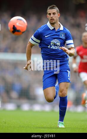 KEVIN MIRALLAS EVERTON FC EMIRATES Stadion LONDON ENGLAND 8. März 2014 Stockfoto