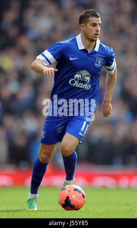 KEVIN MIRALLAS EVERTON FC EMIRATES Stadion LONDON ENGLAND 8. März 2014 Stockfoto