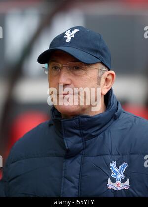 TONY PULIS KRISTALLPALAST MANAGER KRISTALLPALAST MANAGER Stadion von leichten SUNDERLAND ENGLAND 15. März 2014 Stockfoto