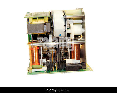 Controller zur Steuerung der Gas-Brenner. Isoliert auf weißem Hintergrund. Stockfoto