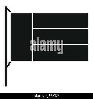 Flaggensymbol, einfachen Stil Stock Vektor