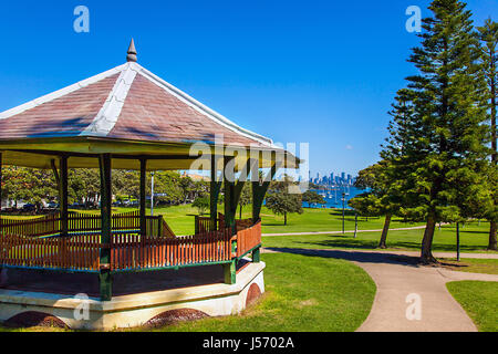 Pavillon am Camp Cove Beach in Sydney, Australien Stockfoto