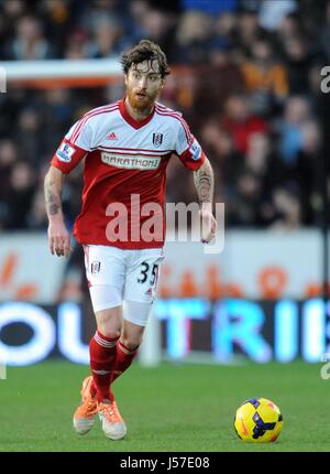 FERNANDO AMOREBIETA FULHAM FC FULHAM FC KC STADIUM HULL ENGLAND 28. Dezember 2013 Stockfoto