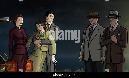 Archer L R Cheryl Tunt Stimme Judy Greer Kenny Loggins Stimme Kenny Loggins In Archer Vice Baby Dusche Staffel 5 Stockfotografie Alamy