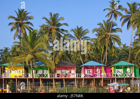 Palolem Beach, Süd-Goa, Indien in der Nähe von Agonda, Anjuna und Arambol Stockfoto