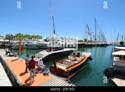 Bilder von kombinierten Palma International Boat Show 2017 und Palma Superyacht zeigen 2017 - Palma alten Hafen (Moll Vell), Palma De Mallorca, Balearen Stockfoto