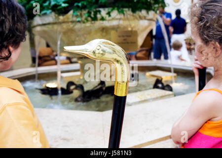 Orlando Florida, International Drive, The Peabody Orlando, Hotelhotels, Motel Motels, Duck March, junge Jungen, männliche Kinder, Kinder, Jugendliche Stockfoto