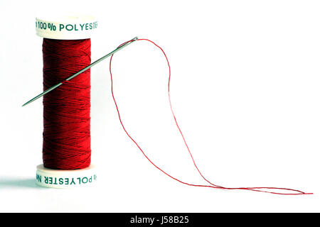 der rote Faden Stockfoto