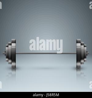 Langhantel-Infografik mit fünf Origami-Papier Stock Vektor