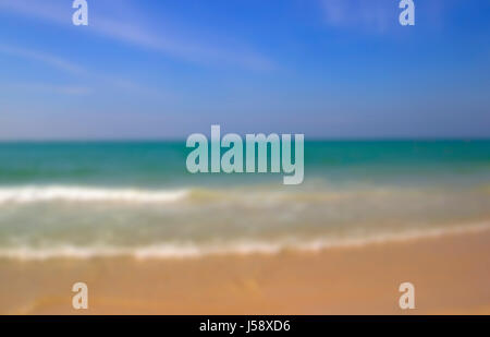 die abstrakte Strand verwischt die Hintergrund-Natur Stockfoto