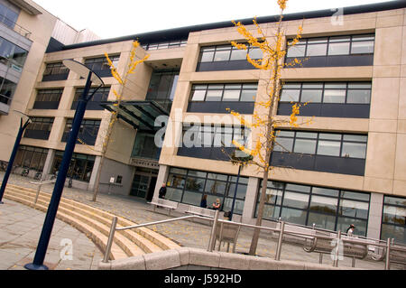 Das Quadrat, Temple Quay, Bristol Temple Quay House zeigt. Stockfoto