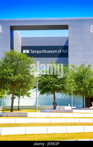 Das Tampa Museum of Art in Gasparilla Plaza Stockfoto