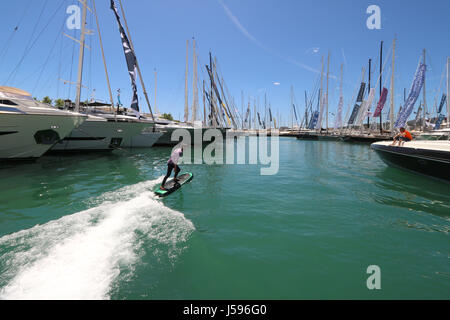 Bilder von kombinierten Palma International Boat Show 2017 und Palma Superyacht zeigen 2017 - Palma alten Hafen (Moll Vell), Palma De Mallorca, Balearen Stockfoto