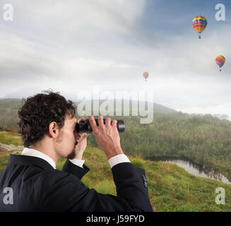 Aspiration und Willen zum Erfolg im Geschäft Stockfoto