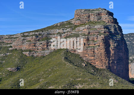 Pena san Miguel der natürlichen gateway Salto de Roldan in Aragonien Stockfoto