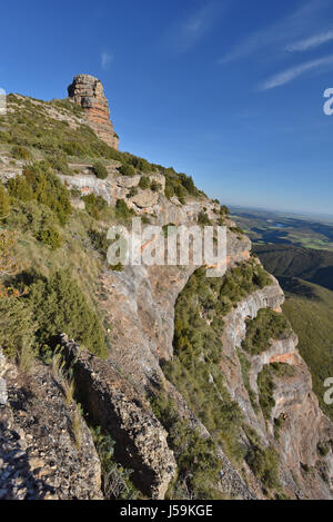 Pena san Miguel der natürlichen gateway Salto de Roldan in Aragonien Stockfoto