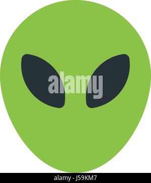 Alien emoji Stock Vektor