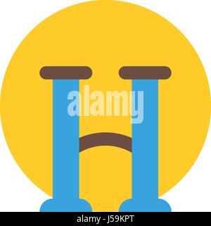 weinende emoji Stock Vektor