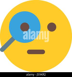 neugierig emoji Stock Vektor