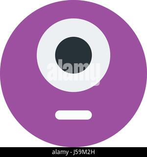 one eye monster emoji Stock Vektor