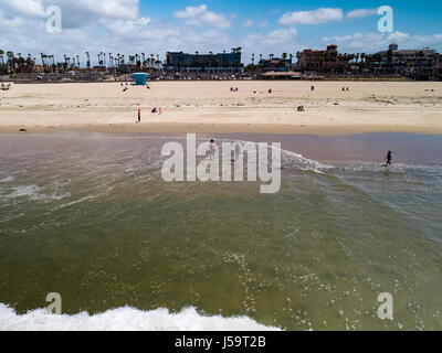 Bilder von meiner Zeit in Huntington Beach USA am Ufer brechen hotel Stockfoto