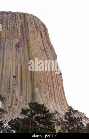 Einem kalten Wintertag beim Denkmal im nördlichen Bundesstaat Wyoming Stockfoto