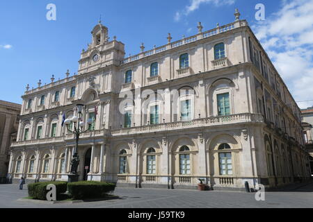 Catania ist die Hauptstadt der Metropole Catania. Universität Catania. siculorum Gymnasium. Sizilien, Italien, Europa Stockfoto