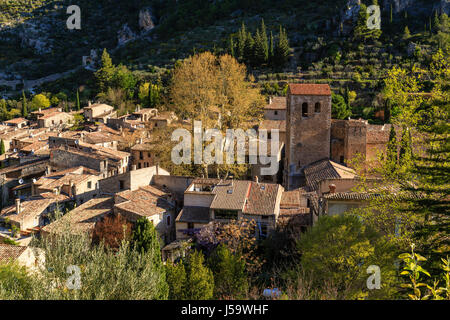 Frankreich, Herault, Saint-Guilhem-le-Desert, gekennzeichnet Les Plus Beaux Dörfer de France (schönste Dörfer Frankreichs) Stockfoto