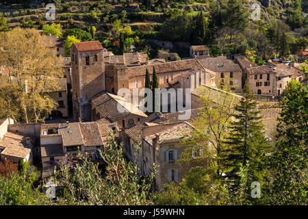 Frankreich, Herault, Saint-Guilhem-le-Desert, gekennzeichnet Les Plus Beaux Dörfer de France (schönste Dörfer Frankreichs) Stockfoto