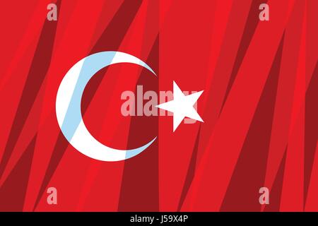 Türkei Flagge Stock Vektor