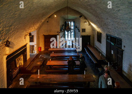 Clare, Mai 7: Innenansicht des historischen Bunratty Castle & Folk Parks am 7. Mai 2017 in County Clare, Irland Stockfoto