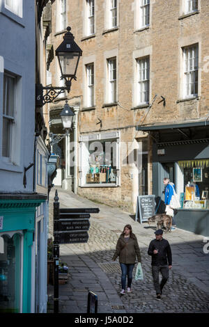 Käufer auf Catherine Hügel in Frome, Somerset Stockfoto