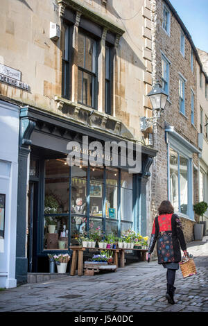 Käufer auf Catherine Hügel in Frome, Somerset Stockfoto