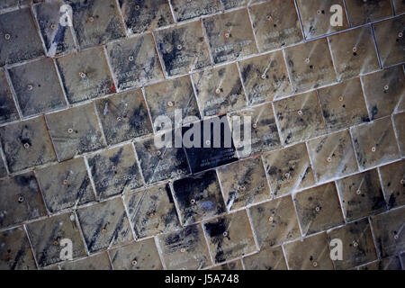 gebrauchte gebrannten Raumfähre Hrsi Wärmeschutz Fliesen usa Stockfoto