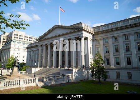 Das Finanzministerium Gebäude Washington DC USA Stockfoto