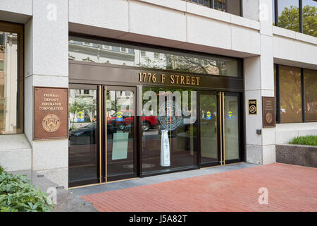 FDIC federal Deposit insurance Corporation Büros Washington DC USA Stockfoto