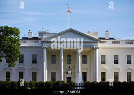 Nordfassade des weißen Hauses in Washington DC USA Stockfoto