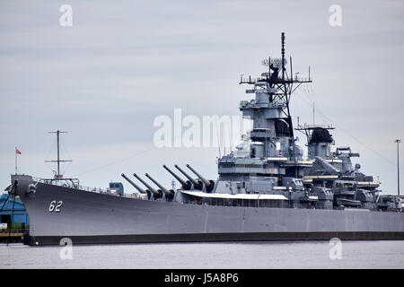 USS New Jersey Schlachtschiff Camden USA Stockfoto