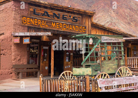 Lane General Merchandise, Calico Ghost Town County Park, Kalifornien Stockfoto