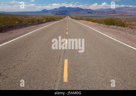 Historische Route 66, Mojave Trails Nationaldenkmal, Kalifornien Stockfoto