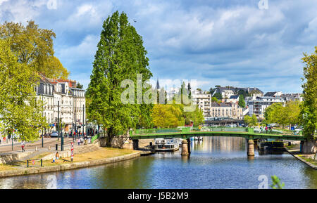 Der Erdre in Nantes, Frankreich Stockfoto