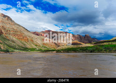 Felsen aus dem Colorado River, Grand Canyon, USA Stockfoto