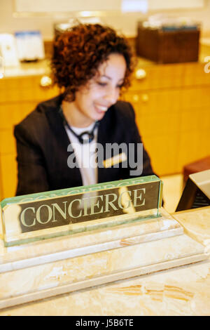 Orlando Florida, International Drive, The Peabody Orlando, Hotelhotels in Motelhotels, lateinamerikanische lateinamerikanische Einwanderer, minori Stockfoto