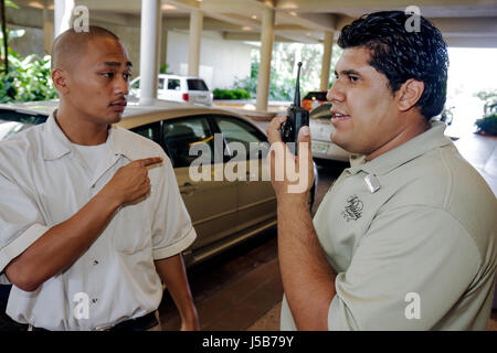 Orlando Florida, International Drive, The Peabody Orlando, Hotelhotels in Motelhotels, lateinamerikanische lateinamerikanische Einwanderer, minori Stockfoto