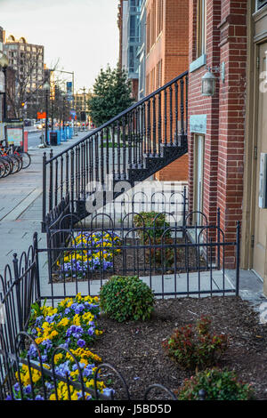Schönes Haus mit Vorgarten in Washington DC - WASHINGTON DC - Kolumbien Stockfoto