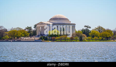 Thomas Jefferson Memorial - Ansicht von Tidal Basin in Washington - WASHINGTON DC - COLUMBIA Stockfoto