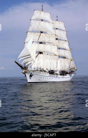 Gorch Fock unter vollen Segeln Stockfoto