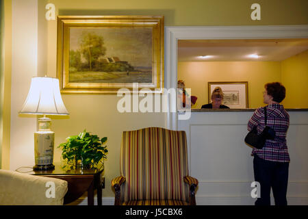 Georgia Savannah, Savannah Historic District, Reynolds Square, Abercorn Street, Planters Inn, Boutique-Hotel, Hotels, Unterkünfte, Lobby, Rezeption, Check-in in recep Stockfoto